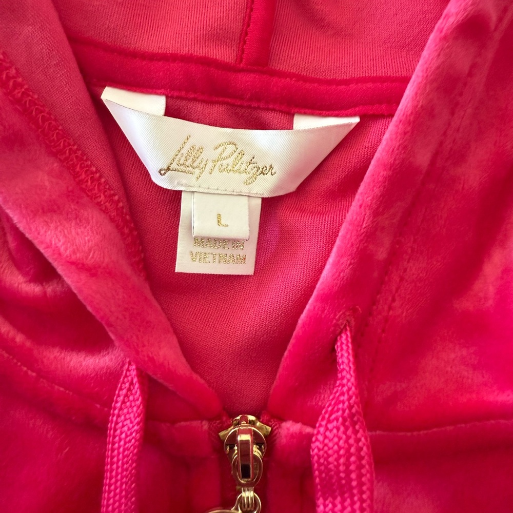 Lilly Pulitzer Larina Velour Jacket and Mallie Velour Pants - Picture 7 of 8